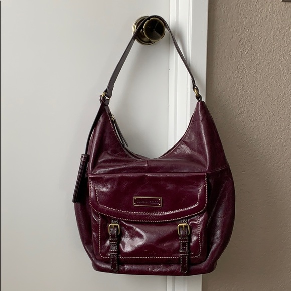 Leather Tignanello Shoulder Handbag - Picture 1 of 8